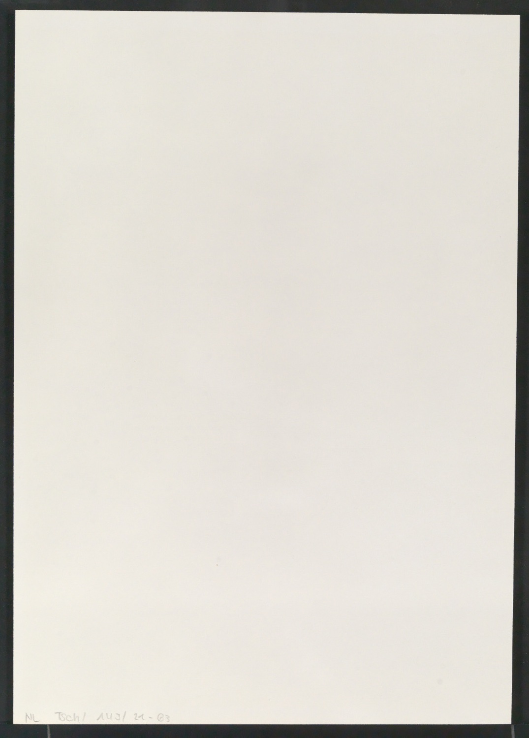 Mappe Neue Garamond 1. Versuch, 2.7.60 — Blatt 26