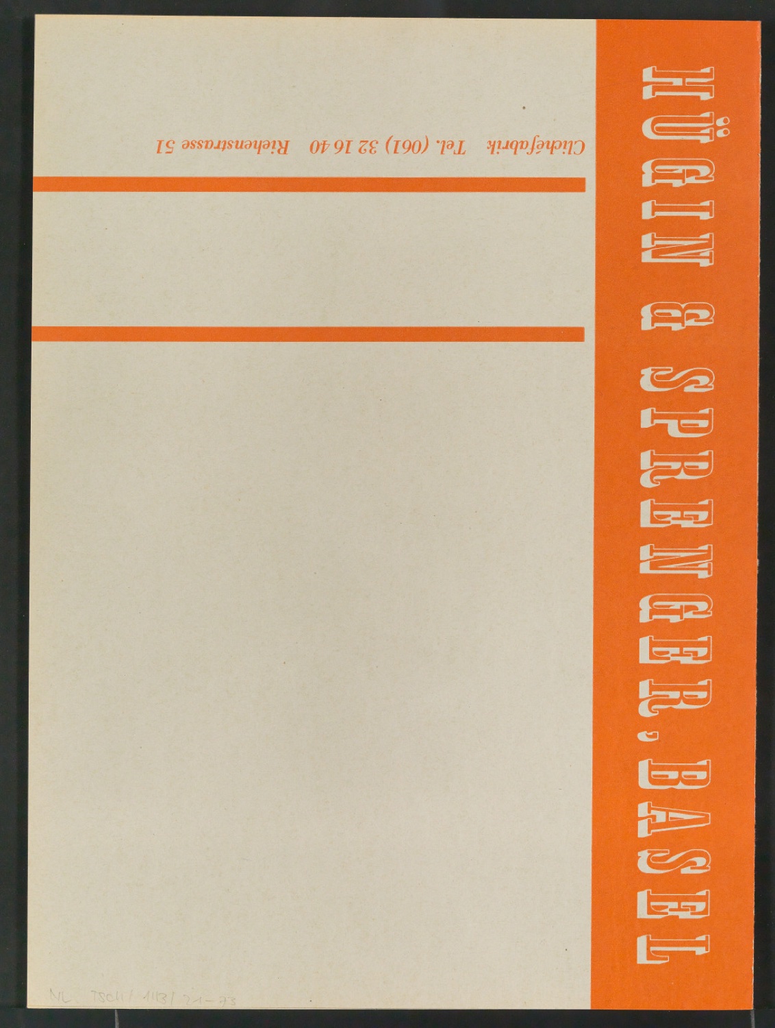 Mappe Neue Garamond 1. Versuch, 2.7.60 — Blatt 36