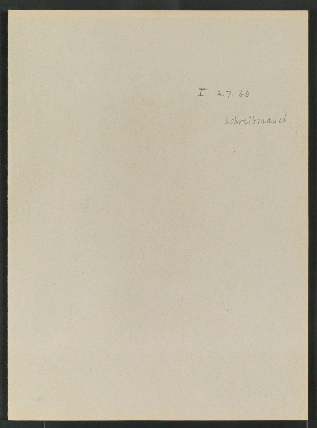 Mappe Neue Garamond 1. Versuch, 2.7.60 — Blatt 55