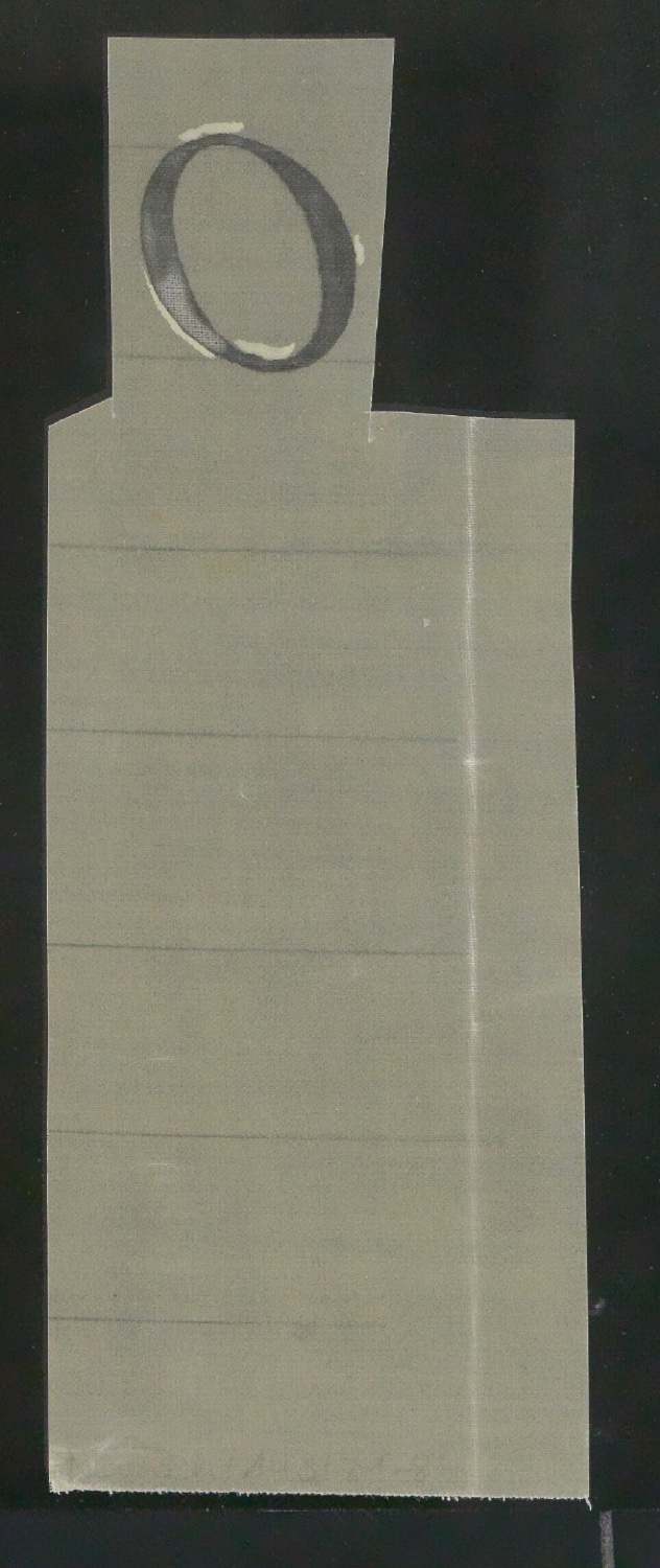 Mappe mit Notizen, Probedrucken, Klischeeabzügen zur Garamond — Blatt 4