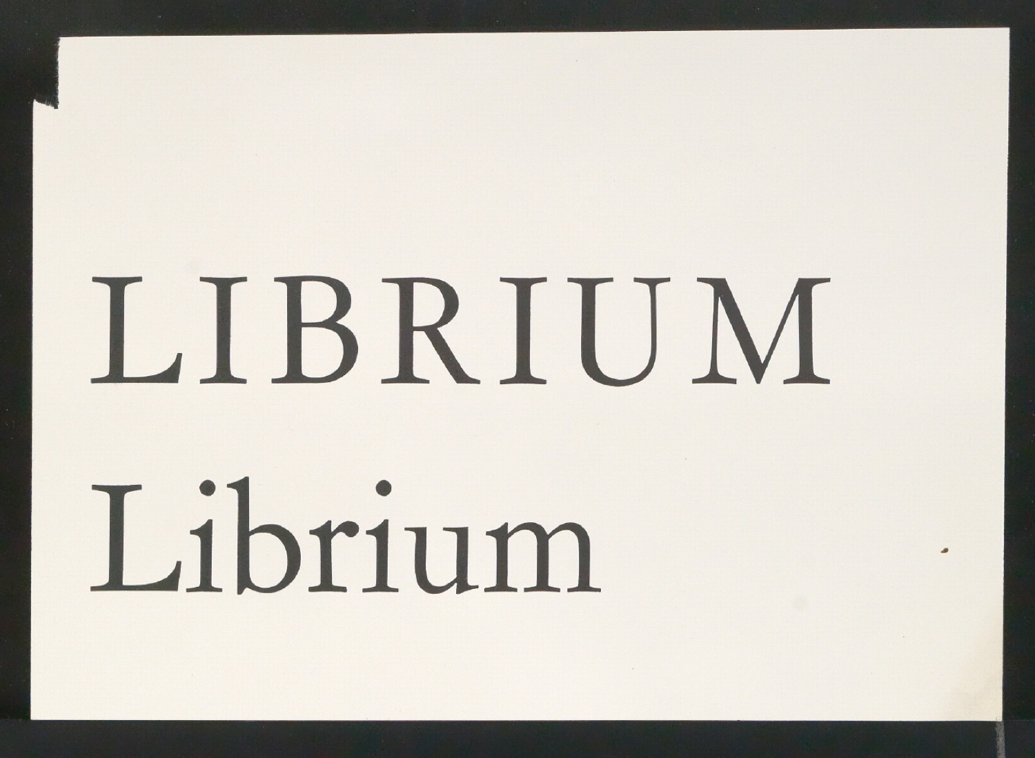 Mappe mit Notizen, Probedrucken, Klischeeabzügen zur Garamond — Blatt 5