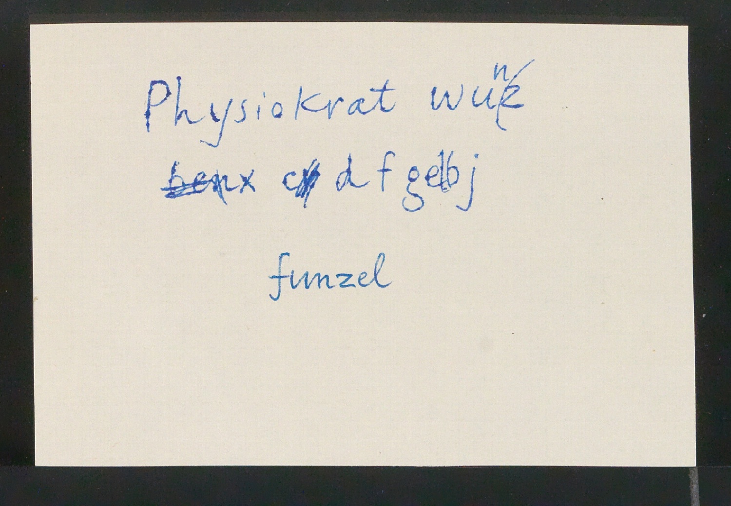 Mappe mit Notizen, Probedrucken, Klischeeabzügen zur Garamond — Blatt 7