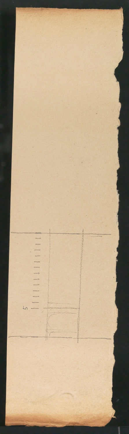 Mappe mit Notizen, Probedrucken, Klischeeabzügen zur Garamond — Blatt 21