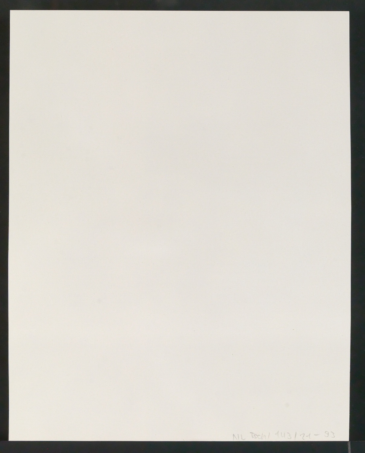 Mappe mit Notizen, Probedrucken, Klischeeabzügen zur Garamond — Blatt 24
