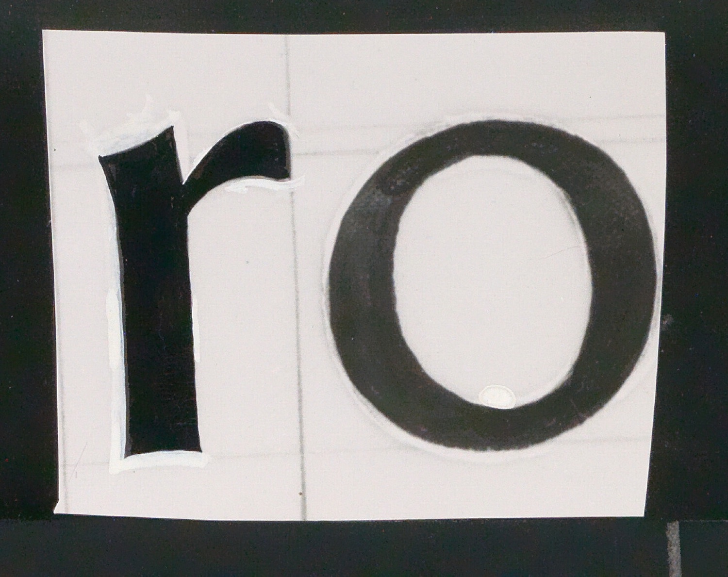Mappe mit Notizen, Probedrucken, Klischeeabzügen zur Garamond — Blatt 41