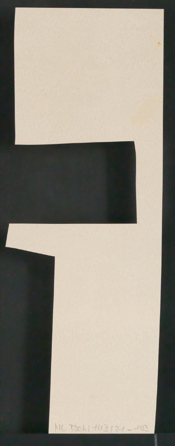 Mappe mit Notizen, Probedrucken, Klischeeabzügen zur Garamond — Blatt 46