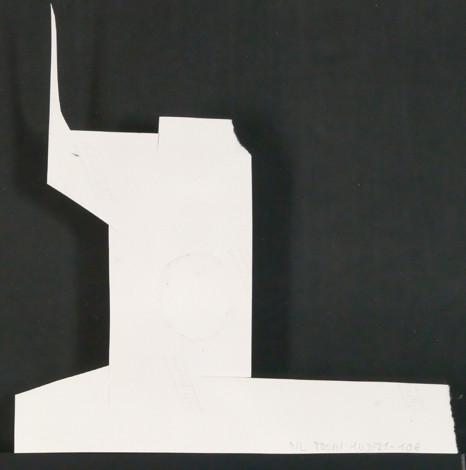 Mappe mit Notizen, Probedrucken, Klischeeabzügen zur Garamond — Blatt 52