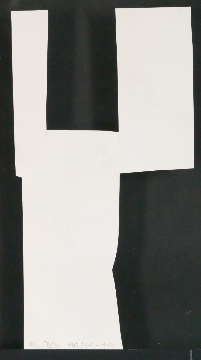 Mappe mit Notizen, Probedrucken, Klischeeabzügen zur Garamond — Blatt 54