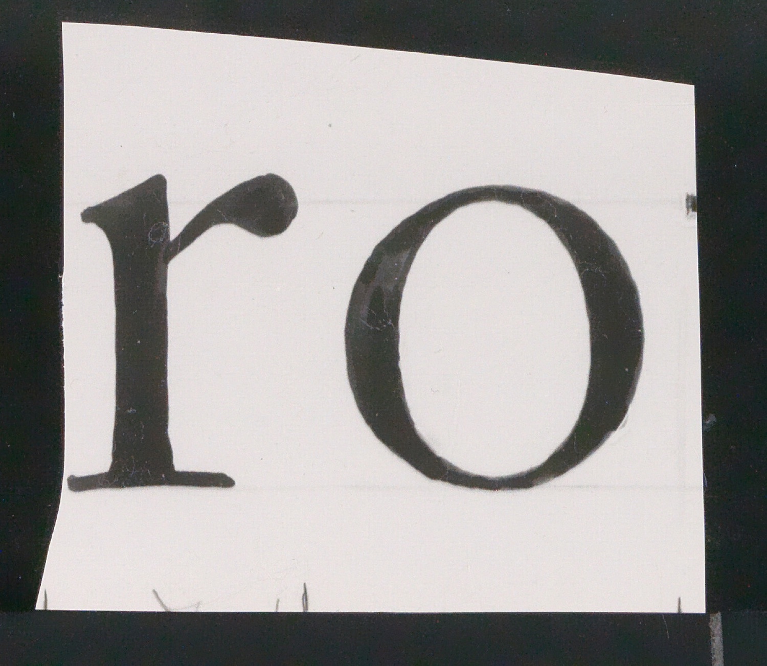 Mappe mit Notizen, Probedrucken, Klischeeabzügen zur Garamond — Blatt 55
