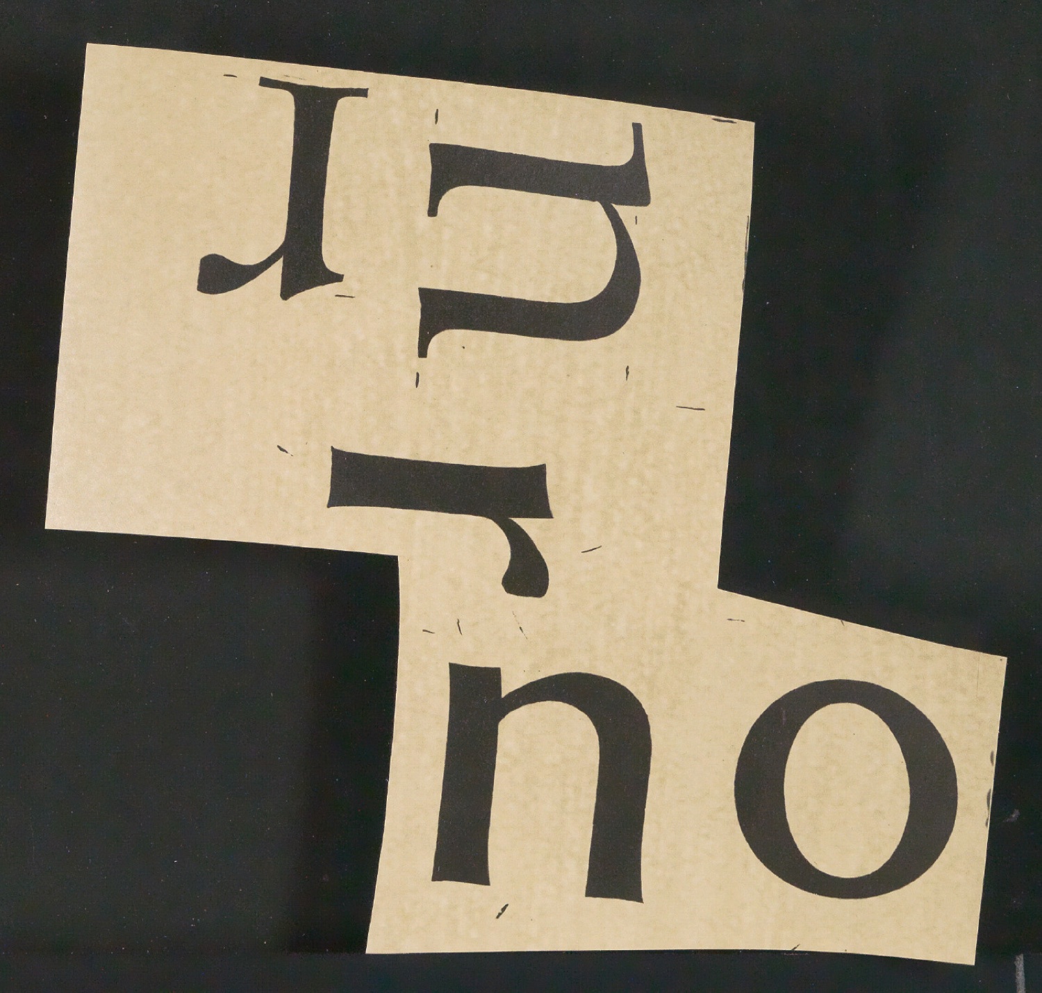 Mappe mit Notizen, Probedrucken, Klischeeabzügen zur Garamond — Blatt 61