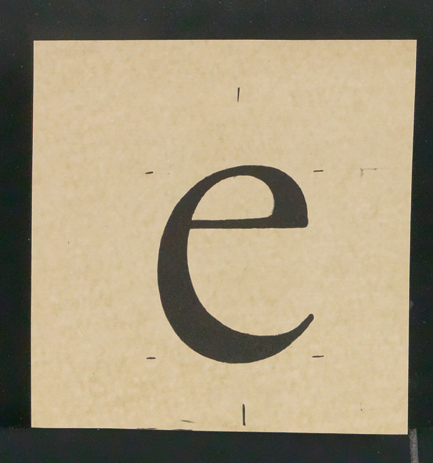 Mappe mit Notizen, Probedrucken, Klischeeabzügen zur Garamond — Blatt 63
