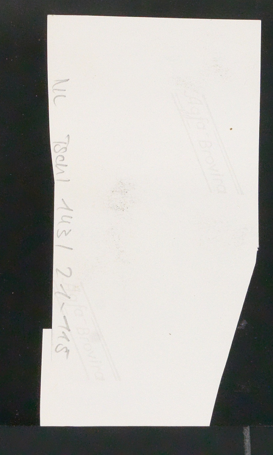 Mappe mit Notizen, Probedrucken, Klischeeabzügen zur Garamond — Blatt 70