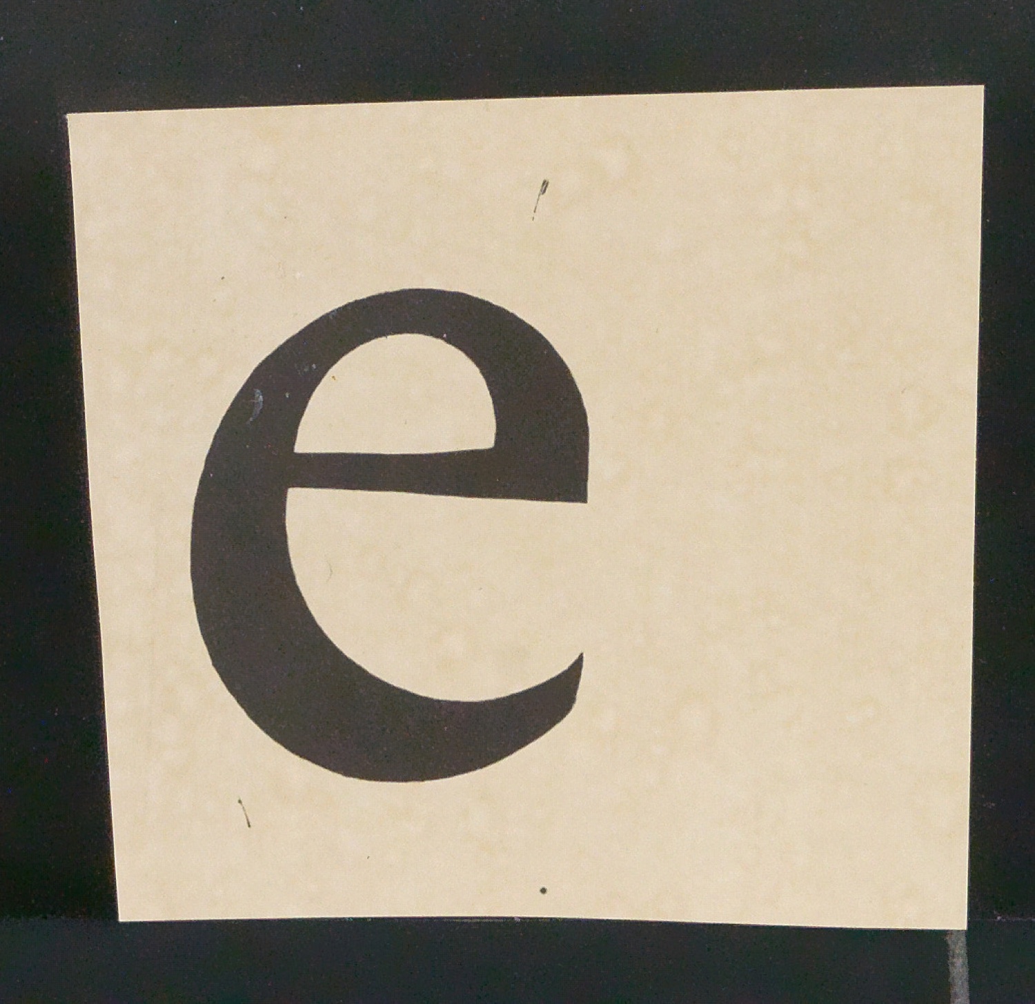 Mappe mit Notizen, Probedrucken, Klischeeabzügen zur Garamond — Blatt 77