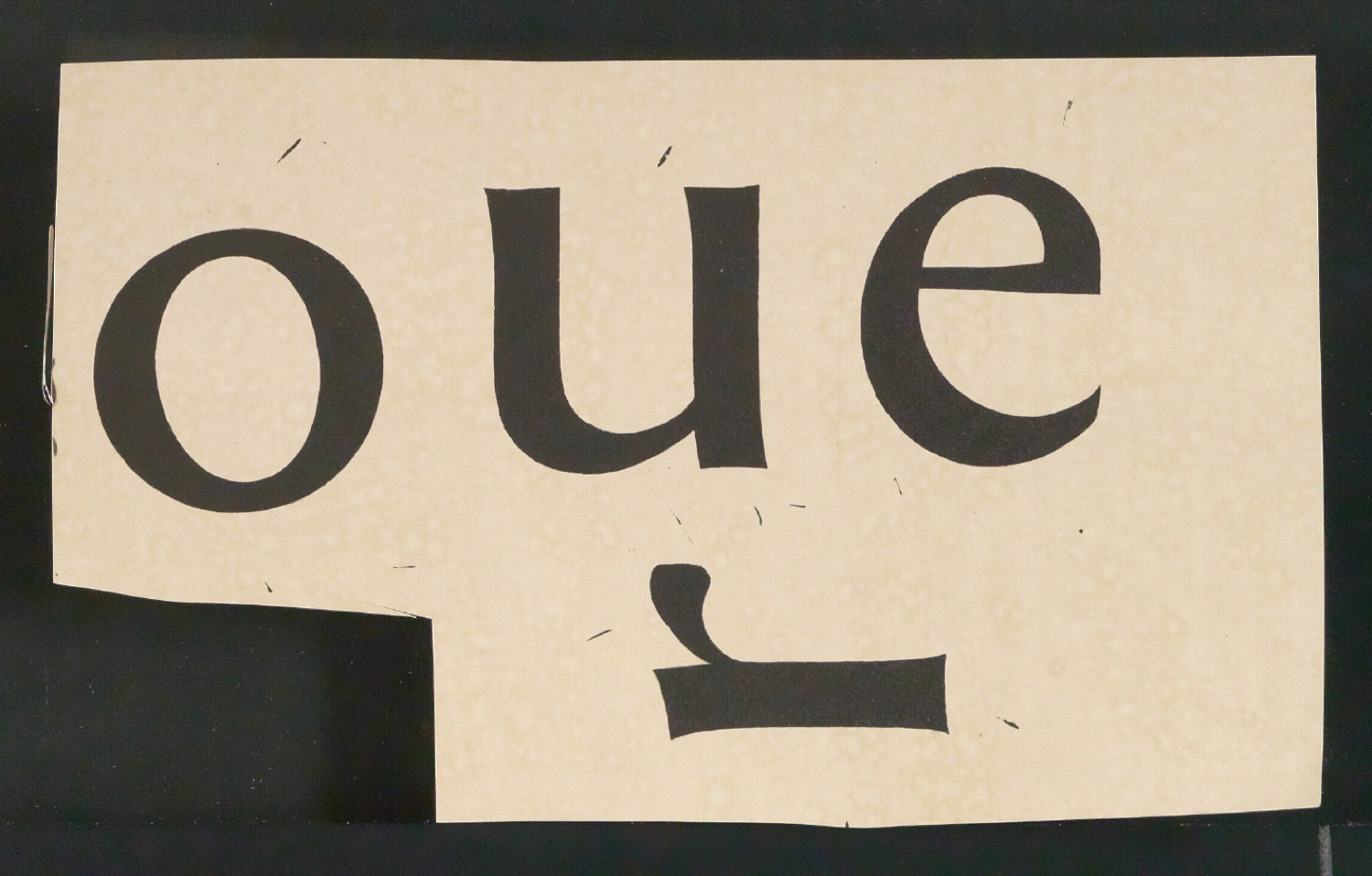 Mappe mit Notizen, Probedrucken, Klischeeabzügen zur Garamond — Blatt 79