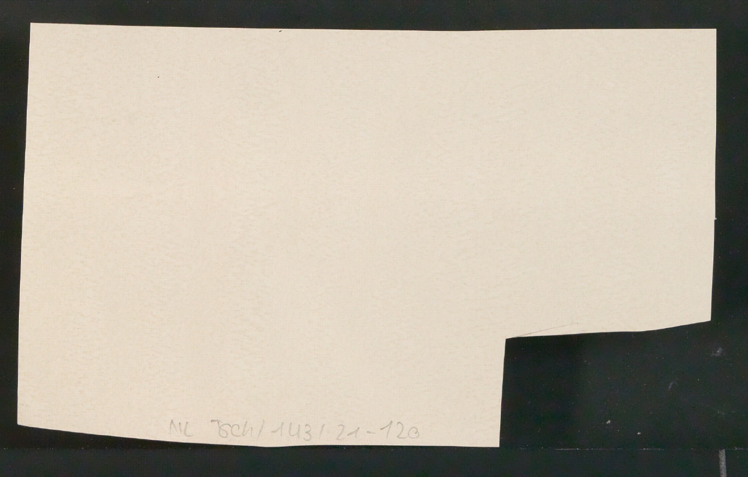Mappe mit Notizen, Probedrucken, Klischeeabzügen zur Garamond — Blatt 80