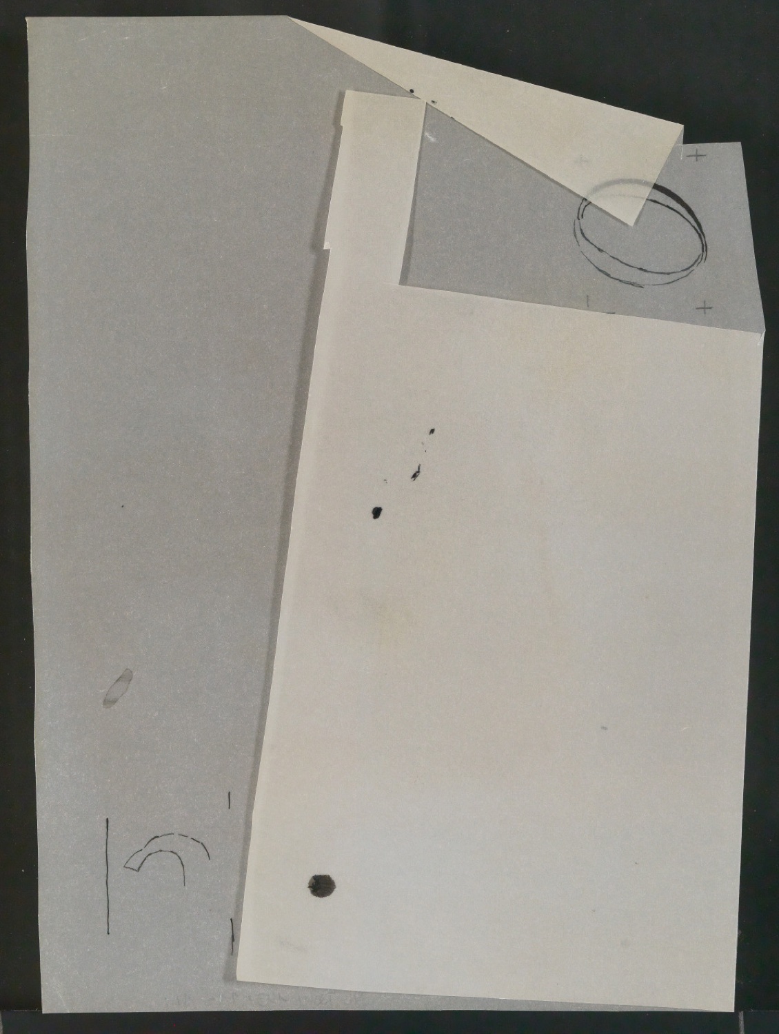 Mappe mit Notizen, Probedrucken, Klischeeabzügen zur Garamond — Blatt 81