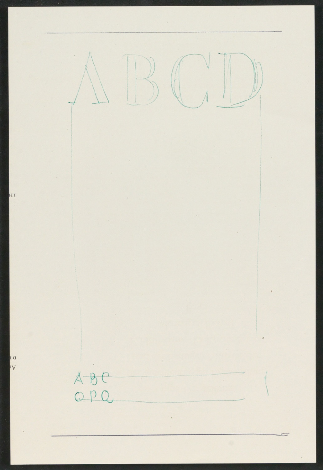 Skizze und Klischees für Illustrationen von Geschichte der Schrift in Bildern, 4. Auflage — Blatt 1