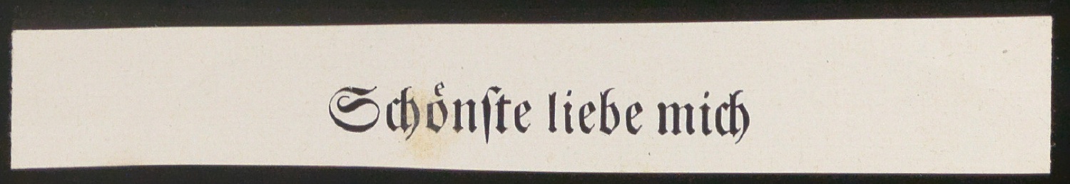 Briefumschlag mit Notizen für Schönste, liebe mich — Blatt 7