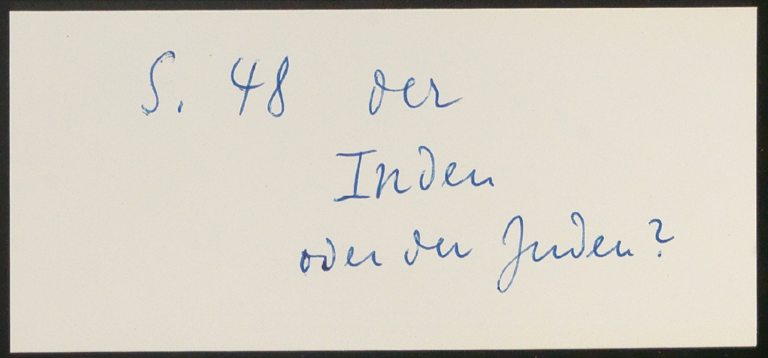 Briefumschlag mit Notizen für Schönste, liebe mich — Blatt 9