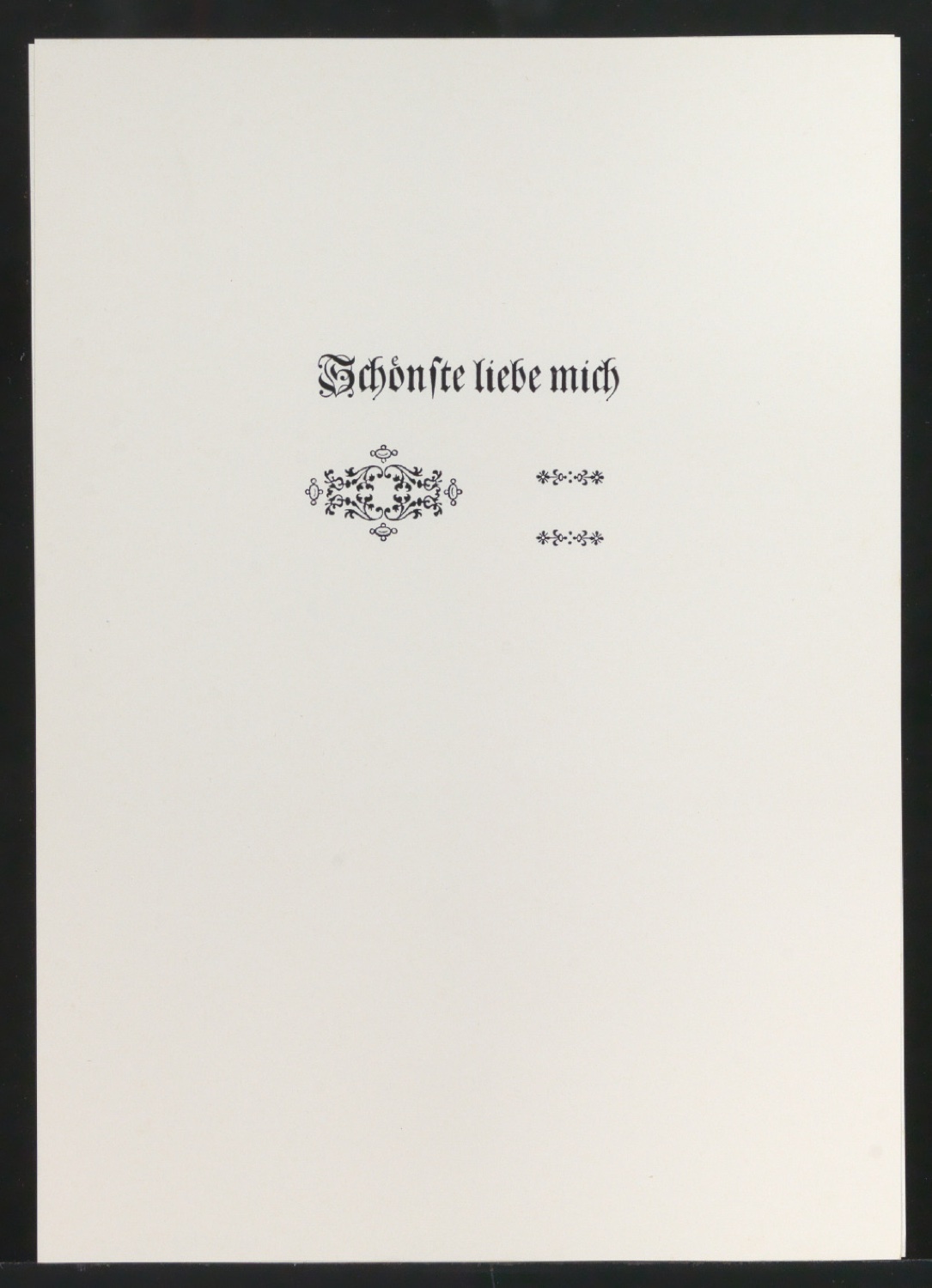 Mappe mit Vorarbeiten und Notizen zu Schönste, liebe mich — Blatt 4