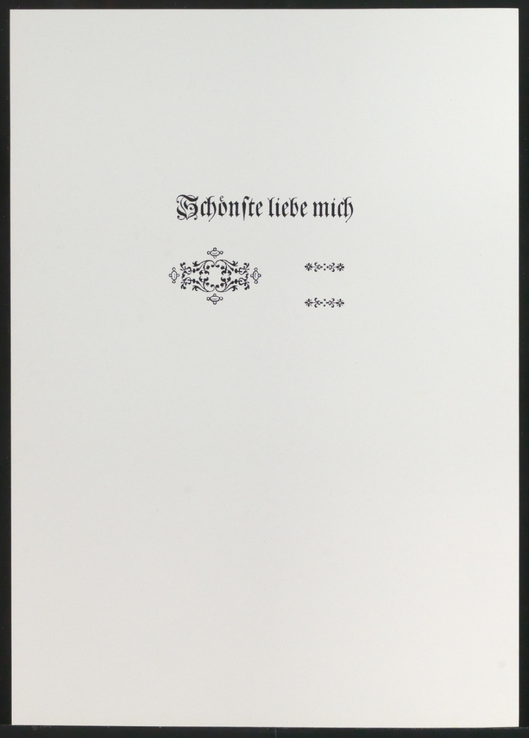 Mappe mit Vorarbeiten und Notizen zu Schönste, liebe mich — Blatt 6