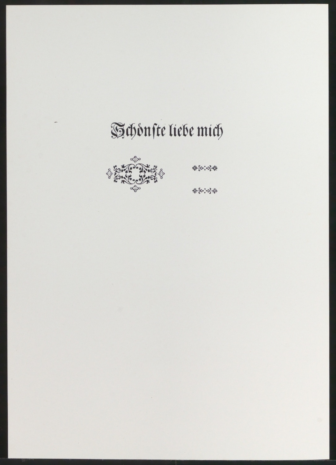 Mappe mit Vorarbeiten und Notizen zu Schönste, liebe mich — Blatt 8