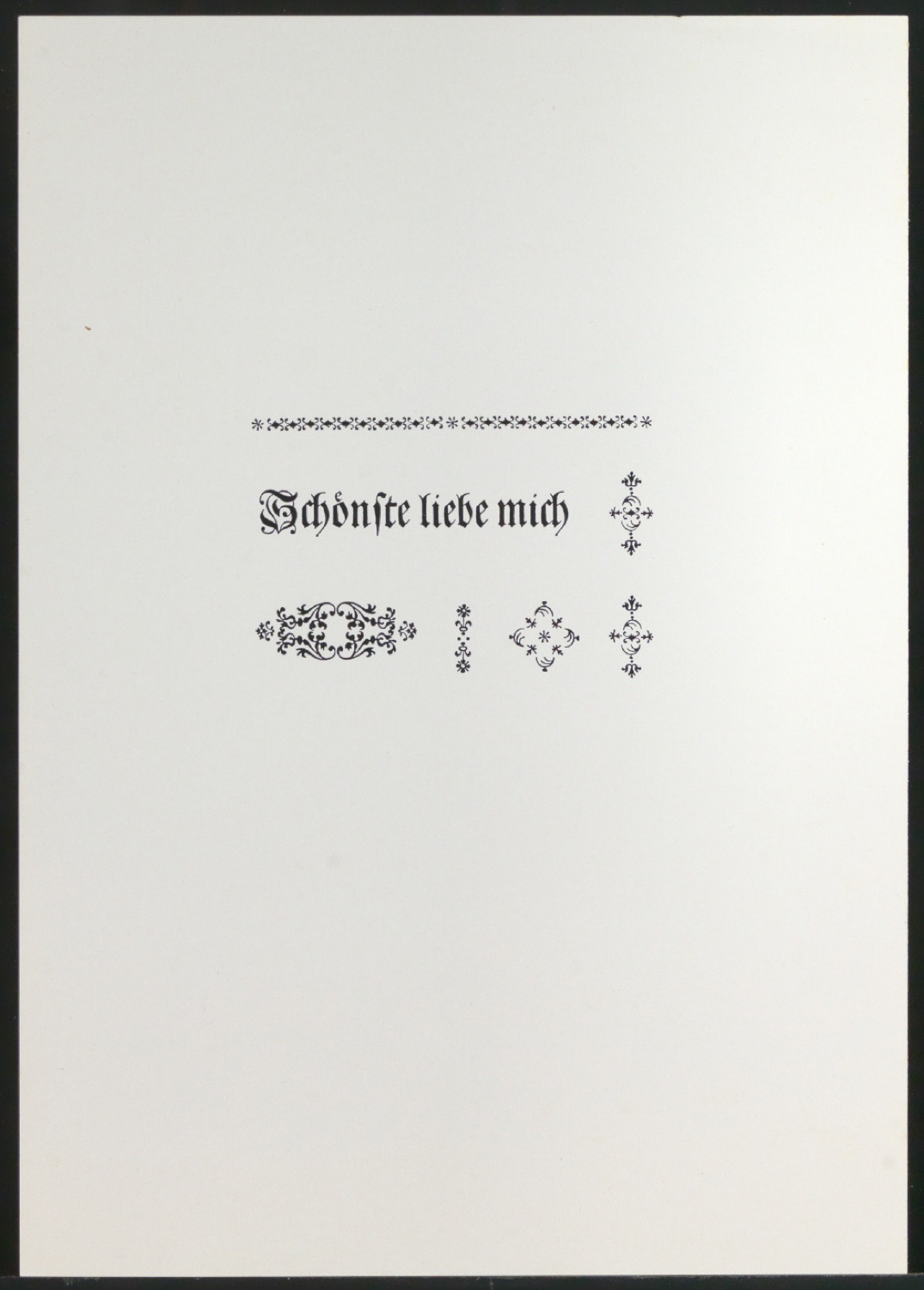 Mappe mit Vorarbeiten und Notizen zu Schönste, liebe mich — Blatt 11