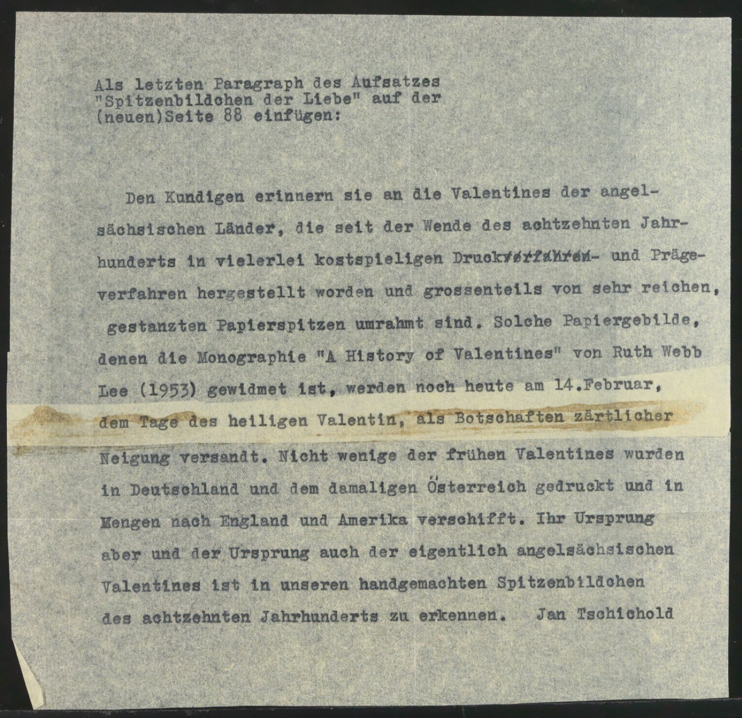 Mappe mit Vorarbeiten und Notizen zu Schönste, liebe mich — Blatt 16
