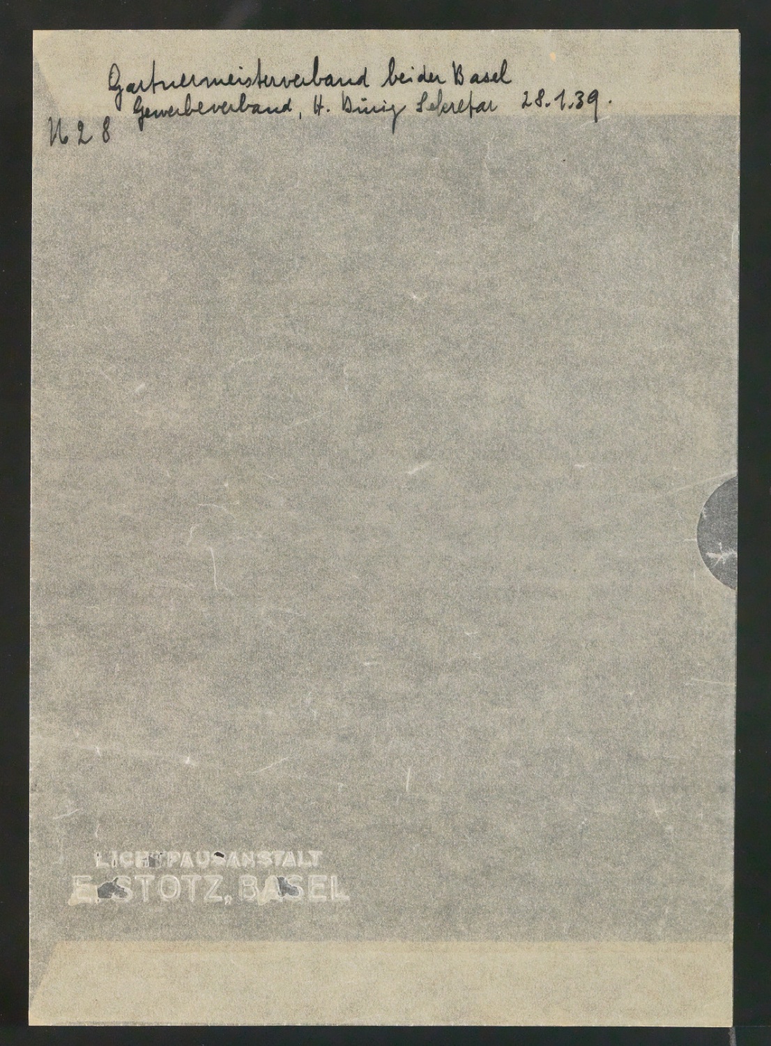 Mappe mit Schriftentwürfen Cancellaresca und Reproduktionen von Sabon Entwürfen — Blatt 13