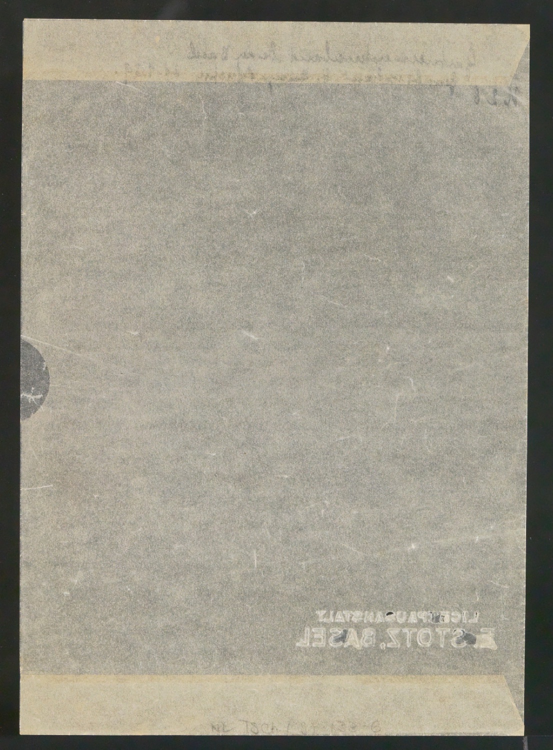 Mappe mit Schriftentwürfen Cancellaresca und Reproduktionen von Sabon Entwürfen — Blatt 14