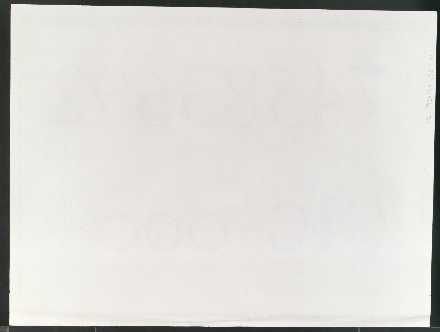 Mappe mit Schriftentwürfen Cancellaresca und Reproduktionen von Sabon Entwürfen — Blatt 18