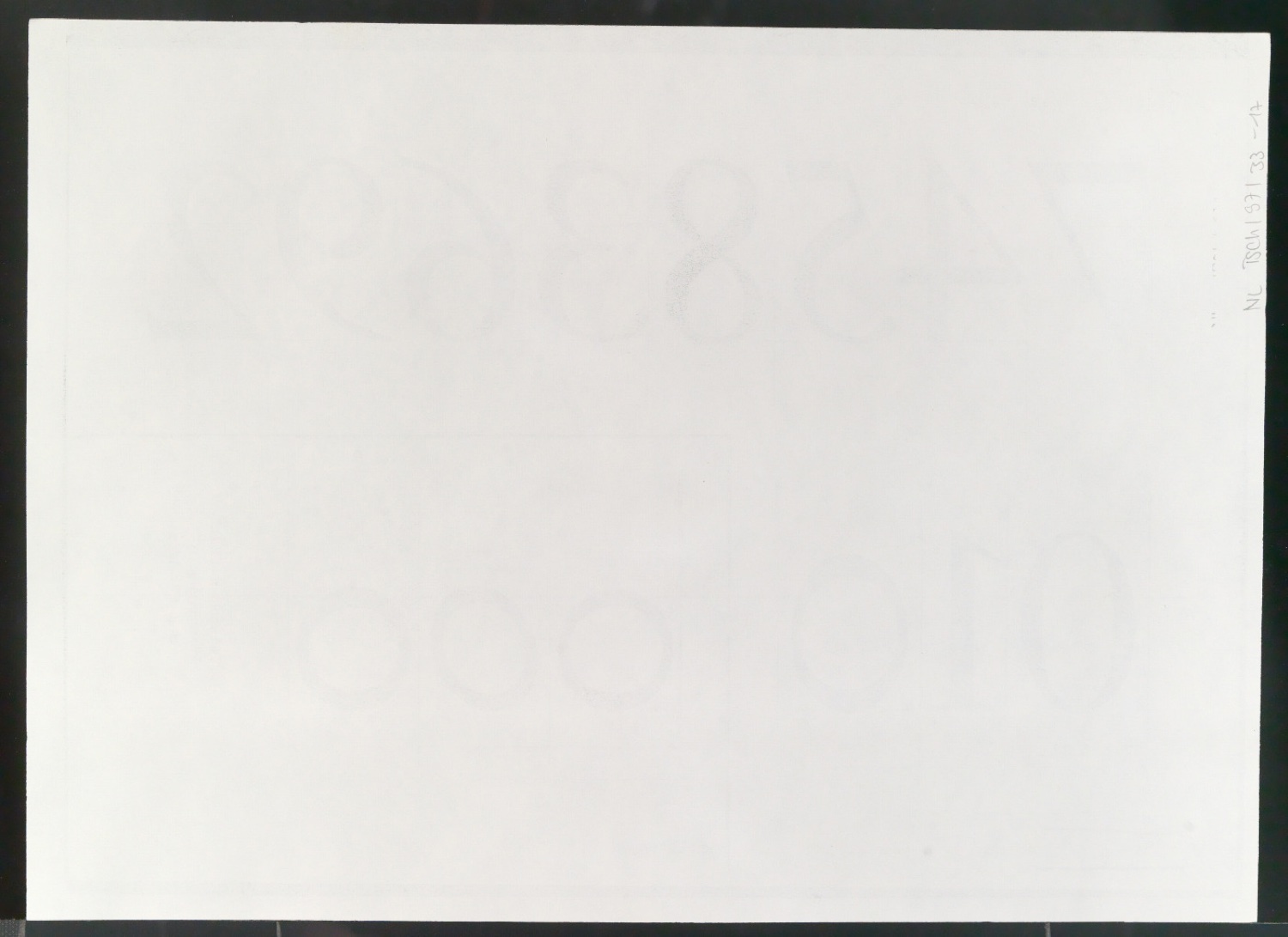 Mappe mit Schriftentwürfen Cancellaresca und Reproduktionen von Sabon Entwürfen — Blatt 30