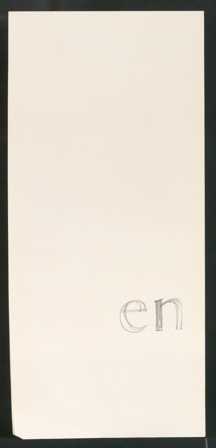 Mappe mit Entwurfszeichnungen und Reproduktionen Antesk — Blatt 5