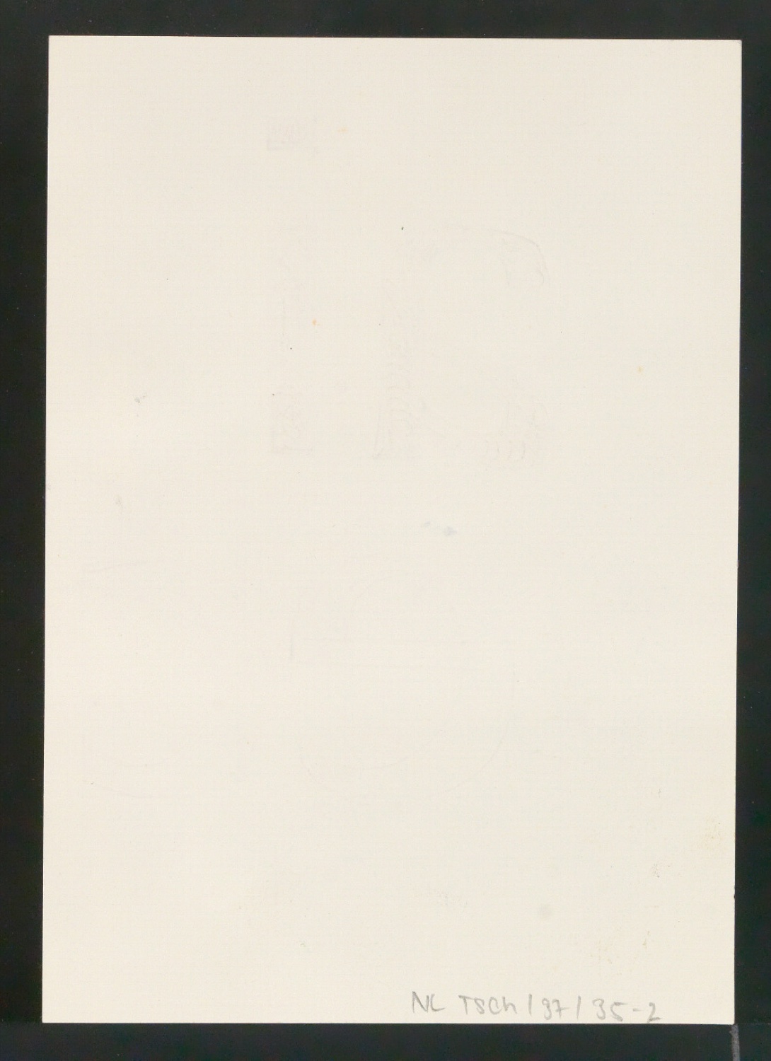 Mappe mit Entwurfszeichnungen und Reproduktionen Antesk — Blatt 12