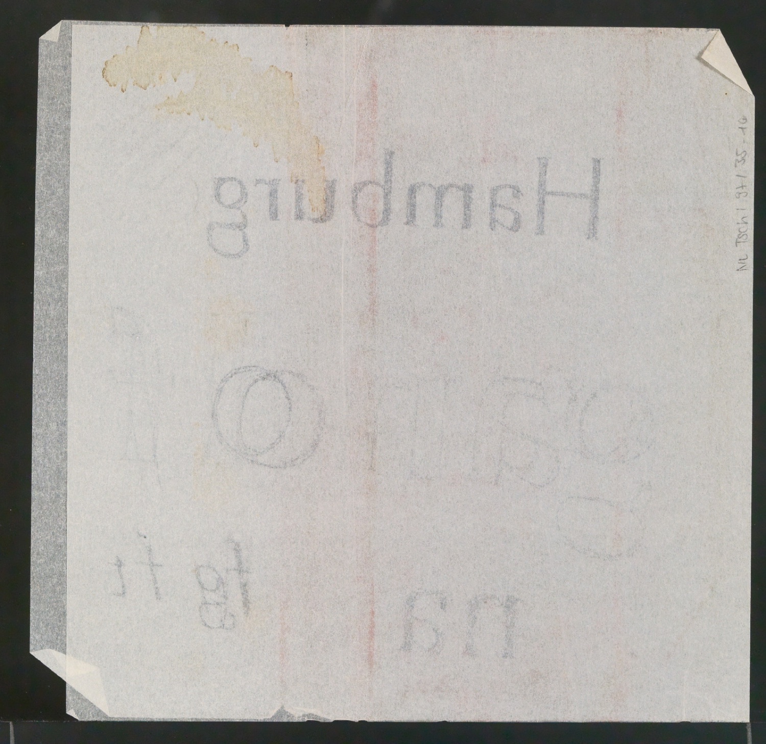 Mappe mit Entwurfszeichnungen und Reproduktionen Antesk — Blatt 22