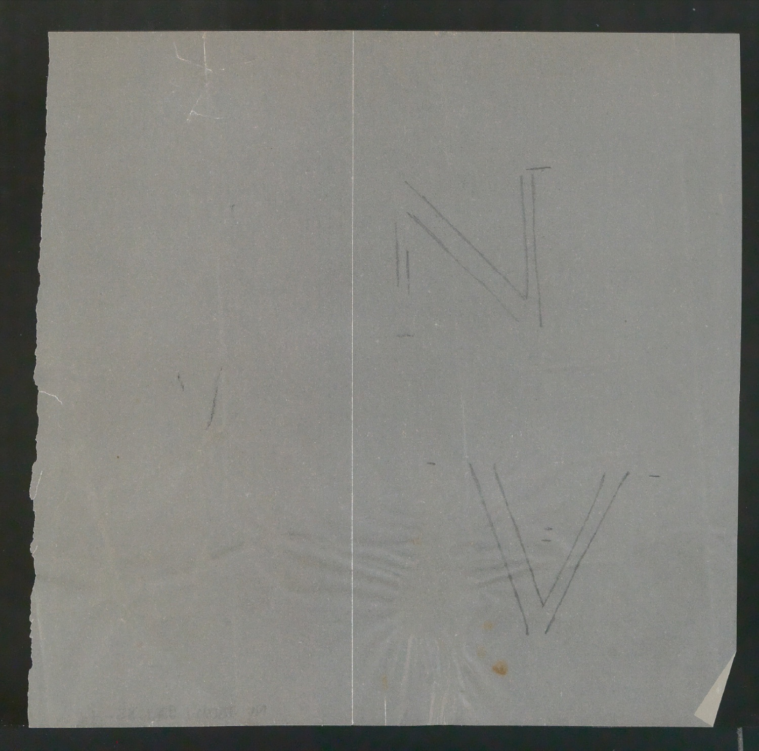 Mappe mit Entwurfszeichnungen und Reproduktionen Antesk — Blatt 23