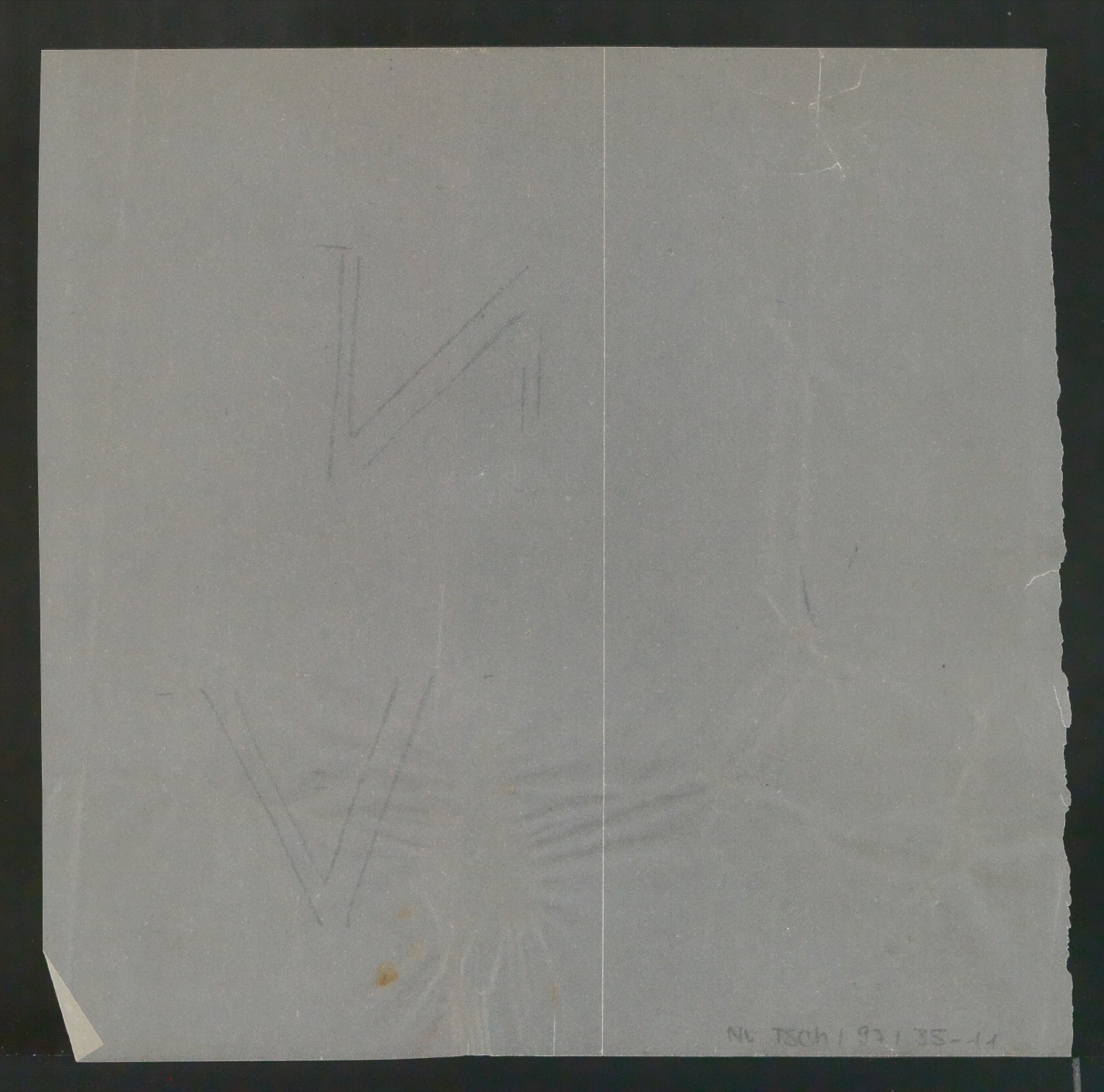 Mappe mit Entwurfszeichnungen und Reproduktionen Antesk — Blatt 24