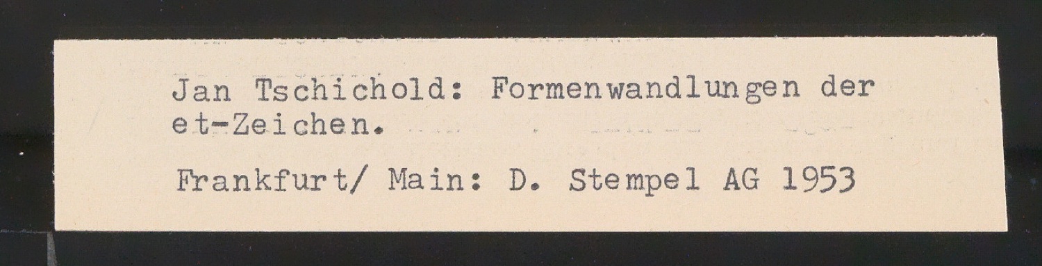 Klebeentwürfe von Illustrationen für Formenwandlung der &-Zeichen — Blatt 24