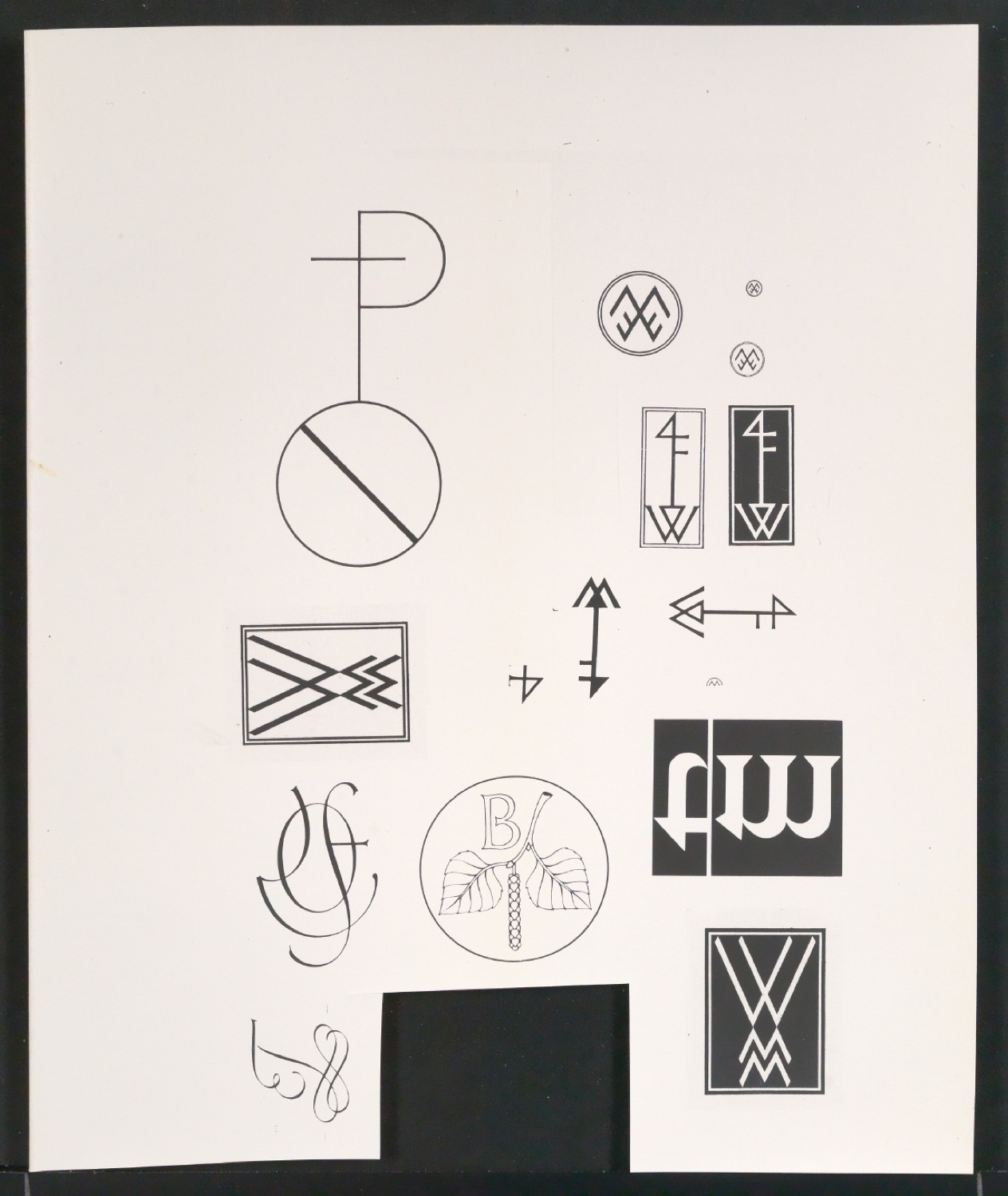 Konvolut Firmenzeichen und Verlegermarken — Blatt 9