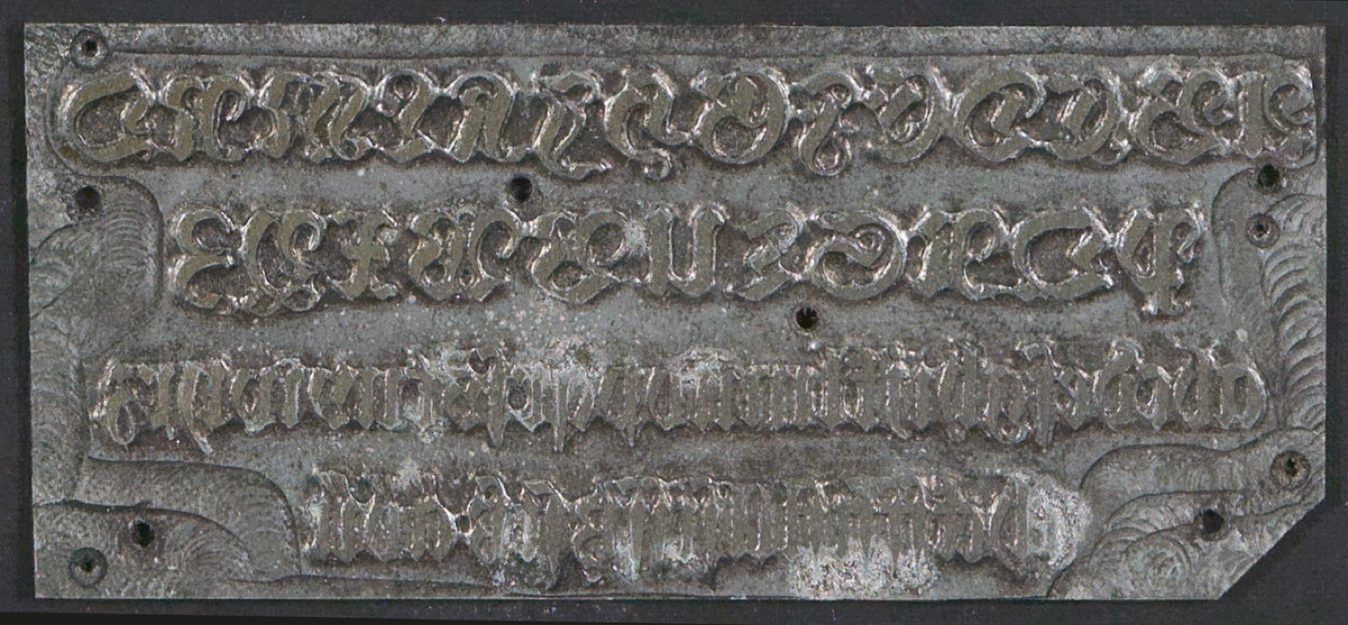 Druckklischees für die Illustrationen von Schriftkunde, Schreibübungen und Skizzieren, 2. Auflage — Blatt 3