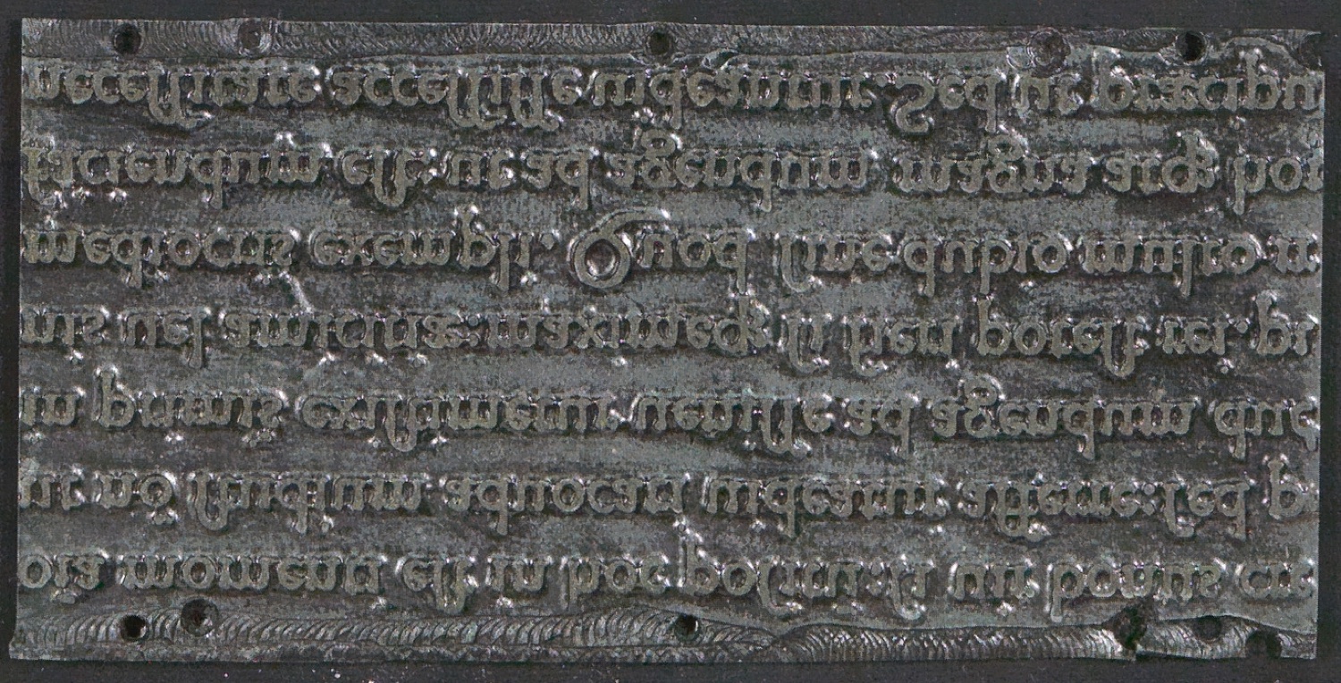 Druckklischees für die Illustrationen von Schriftkunde, Schreibübungen und Skizzieren, 2. Auflage — Blatt 5