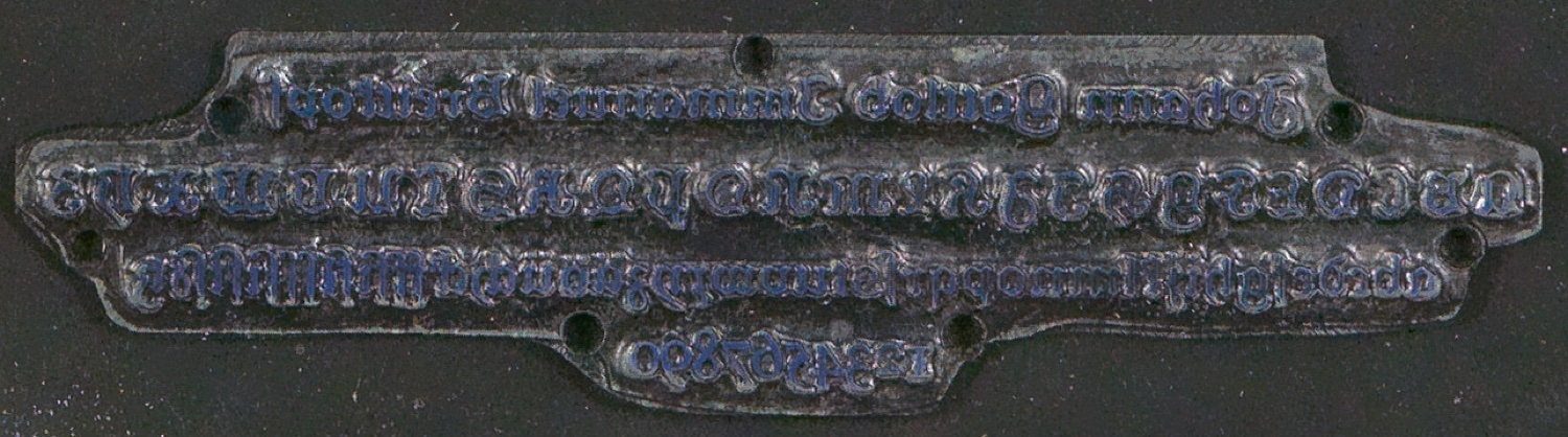 Druckklischees für die Illustrationen von Schriftkunde, Schreibübungen und Skizzieren, 2. Auflage — Blatt 13