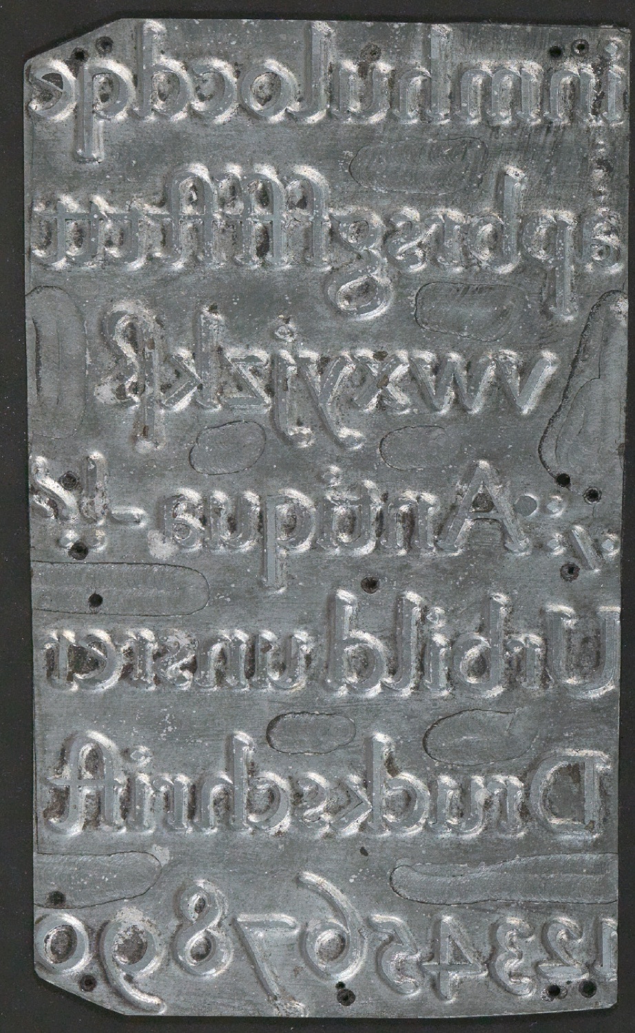 Druckklischees für die Illustrationen von Schriftkunde, Schreibübungen und Skizzieren, 2. Auflage — Blatt 17