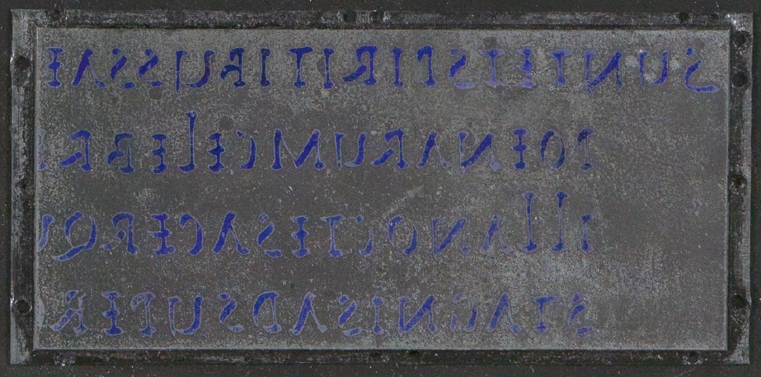 Druckklischees für die Illustrationen von Schriftkunde, Schreibübungen und Skizzieren, 2. Auflage — Blatt 19