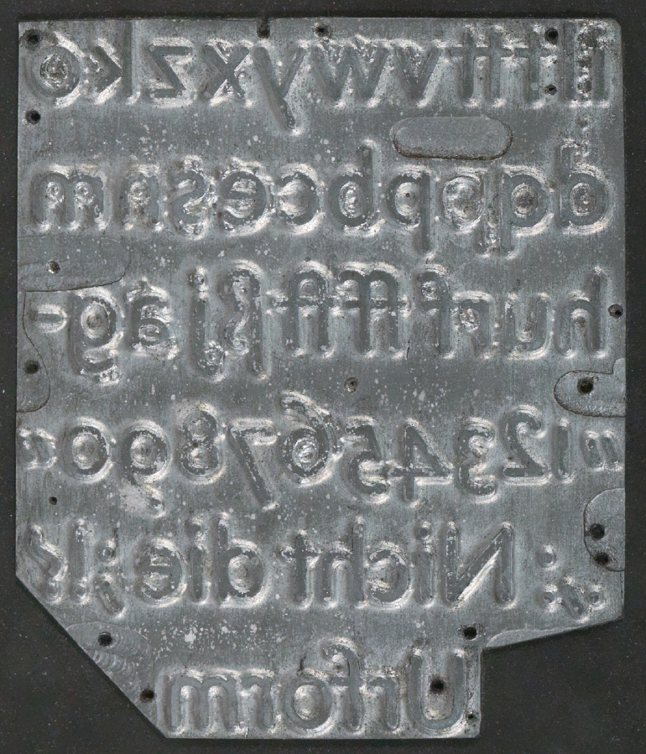 Druckklischees für die Illustrationen von Schriftkunde, Schreibübungen und Skizzieren, 2. Auflage — Blatt 53