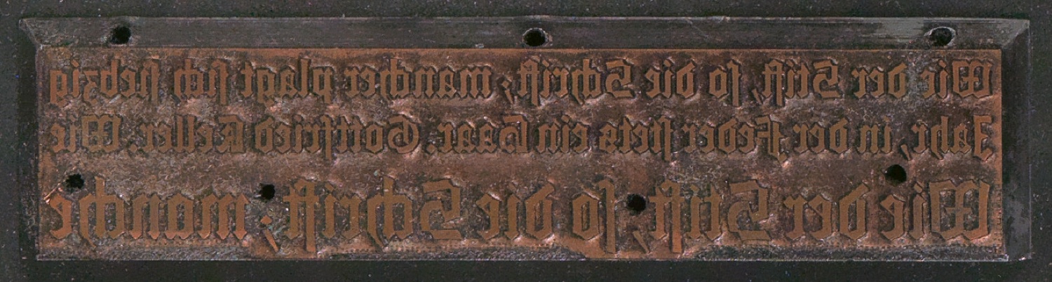 Druckklischees für die Illustrationen von Schriftkunde, Schreibübungen und Skizzieren, 2. Auflage — Blatt 97