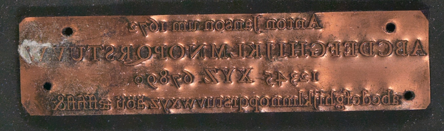 Druckklischees für die Illustrationen von Schriftkunde, Schreibübungen und Skizzieren, 2. Auflage — Blatt 105