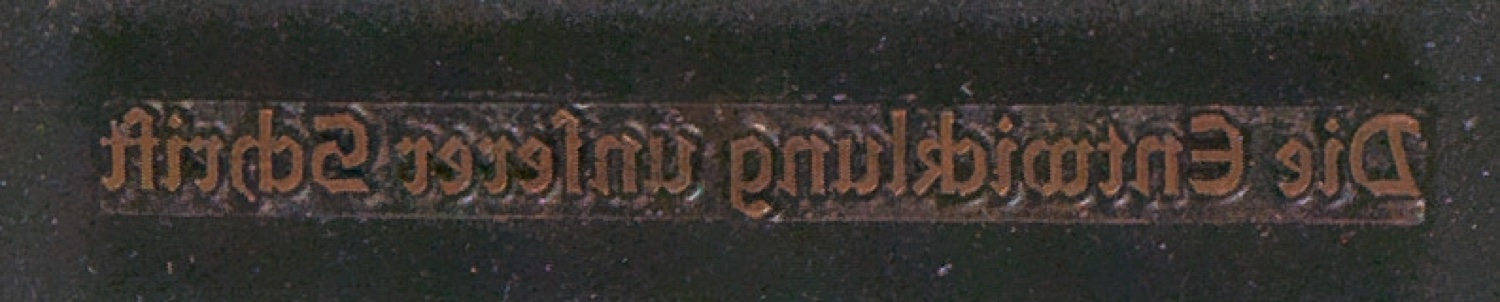 Druckklischees für die Illustrationen von Schriftkunde, Schreibübungen und Skizzieren, 2. Auflage — Blatt 109