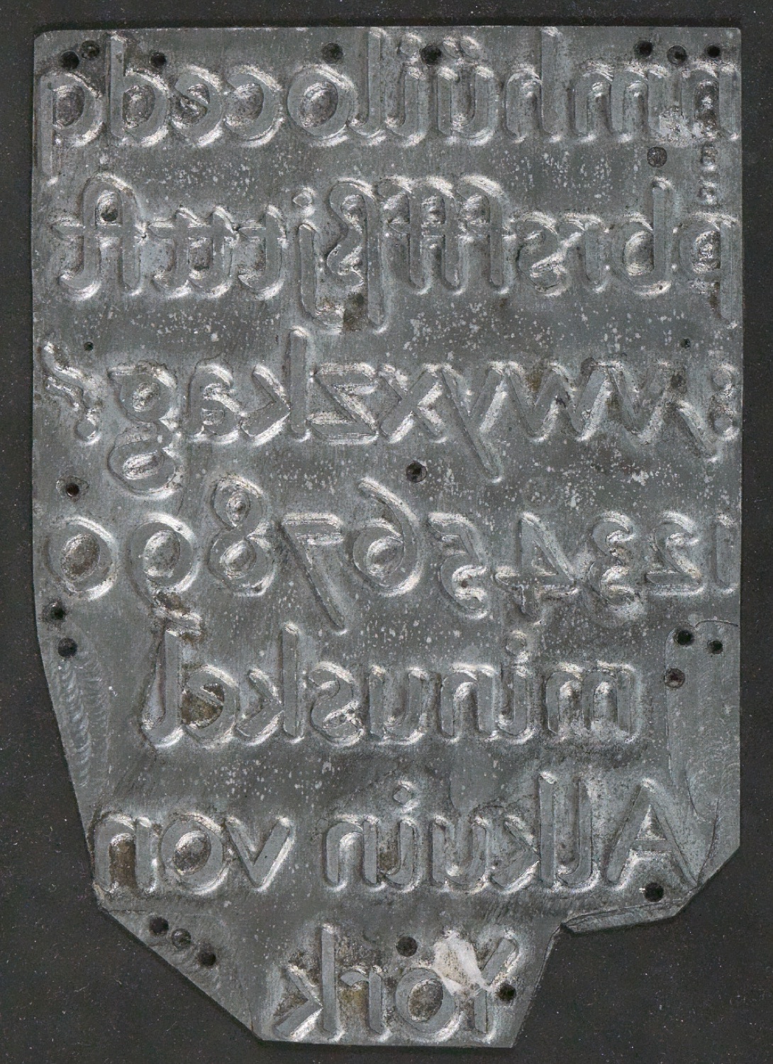 Druckklischees für die Illustrationen von Schriftkunde, Schreibübungen und Skizzieren, 2. Auflage — Blatt 117