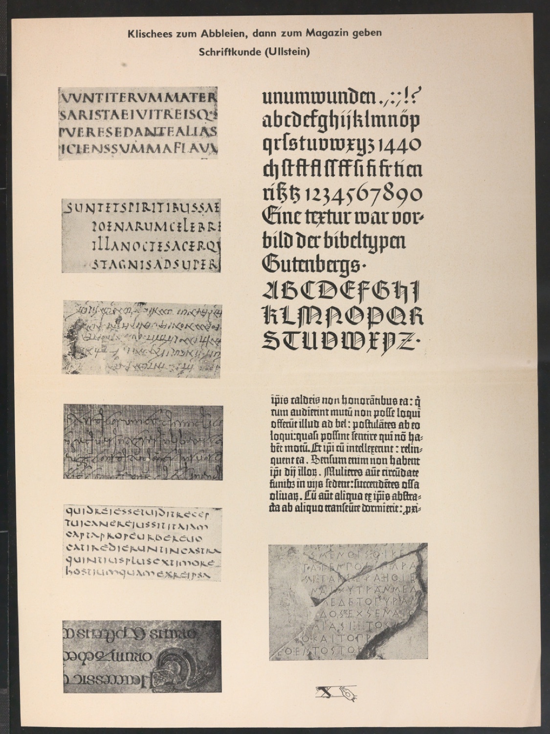 Druckklischees für die Illustrationen von Schriftkunde, Schreibübungen und Skizzieren, 2. Auflage — Blatt 127